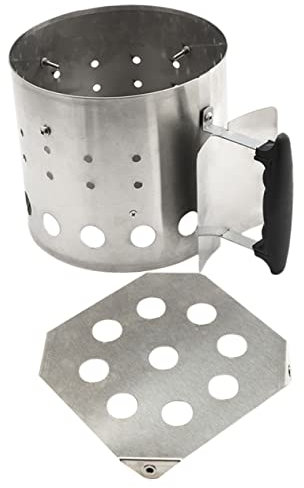 JOINPAYA 1set Barbecue Inossidabile Accendifuoco per Grigliate per all e Include Carbonella