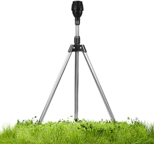 Renchey Aspersor De Agua con Trípode para Césped - Aspersor De Cobertura Doble Cara con Trípode | Automático De Riego para Patio Jardín Campo De Golf