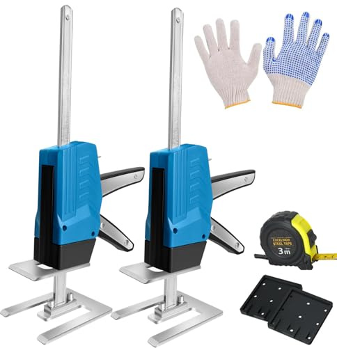 2 Pack Labor Saving Arm Jack, 15in Portable Hand Lifting Tool with Slowly Regulated, Lifting Device with Scale, Tool Lift for Installing Furniture, Windows & Doors, Load-Bear 660LB/300KG