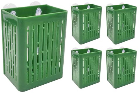 Eastuy Cesta para Plantas De Acuario - 5 Unidades de Flotante | para Plantas Acuáticas Vivas como Poto | para Cultivo Hidropónico y Acuapónico en Jardines de Agua para Betta y Pothos