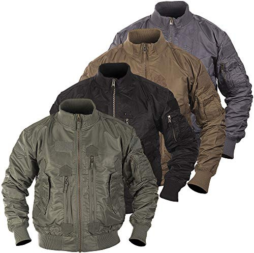 urbandreamz Us Tactique Blouson de Pilote Veste Pilote Veste Veste Blouson - Noir, L
