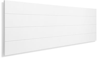 SUENOSZZZ-ESPECIALISTAS DEL DESCANSO Cabecero de Cama de Madera TREVINCA Color Blanco para Pared. Cabecero de Tablas Horizontales. Estilo Vintage, para Camas de 135