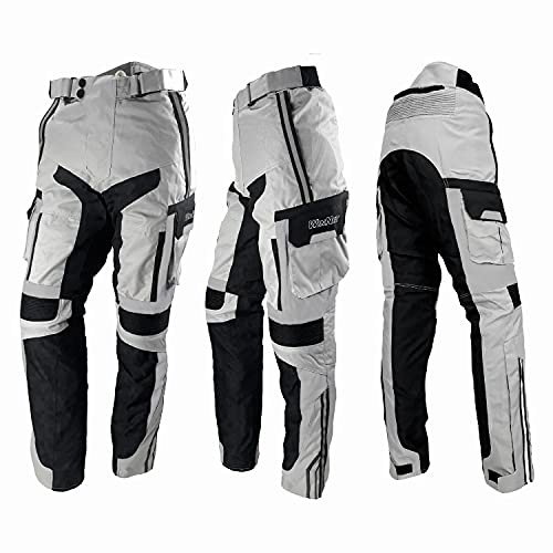WinNet Pantalone Tecnico da Moto da Donna in Cordura con Protezioni Omologate 2° Livello (Il più Alto)