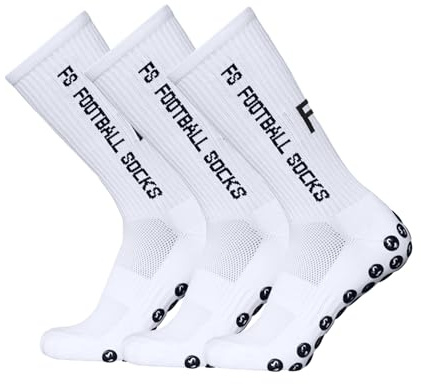 Lixada Calcetines Deportivos para Correr Al Aire Libre Calcetines Elásticos de Compresión Calcetines Deportivos de Fútbol Calcetines Antideslizantes con Agarres