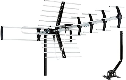 Five Star Outdoor HDTV Antenna up to 200 Mile Long Range, Attic or Roof Mount TV Antenna, Long Range Digital OTA Antenna,ATSC 3.0 Ready for 4K 1080P VHF UHF with Mounting Pole
