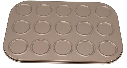 Muffinspanna Macaron Bakform Bakform Non Stick Bakform Bakning Bakform Muffinsplåt Bakning Kolstål Bakform för Ugnsbakning Guld (1)