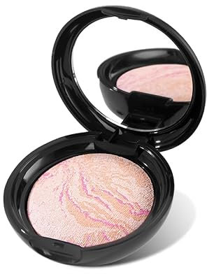 Colour Correcting Powder Foundation, Gebackener Foundation Make-up Farbe Foundation Make-up, Baked Powder Foundation, Lang anhaltende 24 Stunden Tragezeit, Frosted Blush (Rose)