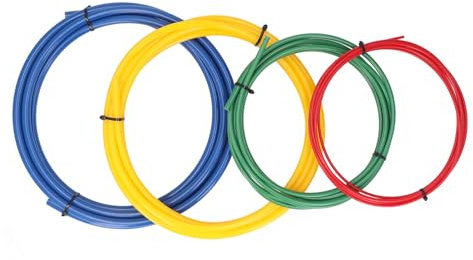 VBESTLIFE 4PCS PE AC Copper Pipe Protector, 1/4 3/8 1/2 5/8 Sizes AC Copper Pipe Bender for HVAC Repair Tube Bender Set Prevents Deformation