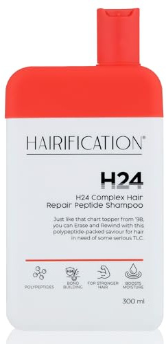 Hairification H24 Complex Peptide Shampoo für Frauen, Bond Care Formel mit feuchtigkeitsspendenden Inhaltsstoffen für kräftiger aussehendes, revitalisiertes Haar – 300 ml