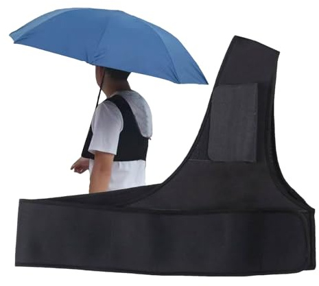Soporte Para Paraguas Manos Libres |Correa Portátil Para Sujetar Paraguas Manos Libres, Ajuste Ajustable|Diseño Cómodo Y Duradero, Soporte Para Protegerse De La Lluvia O El Sol, Para Uso Al Aire Libre