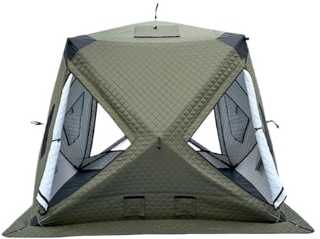 Isfisketält pop up utomhus bastu bärbar fyrkantig vandring isolerad camping fisketält (3-4 (2 m))
