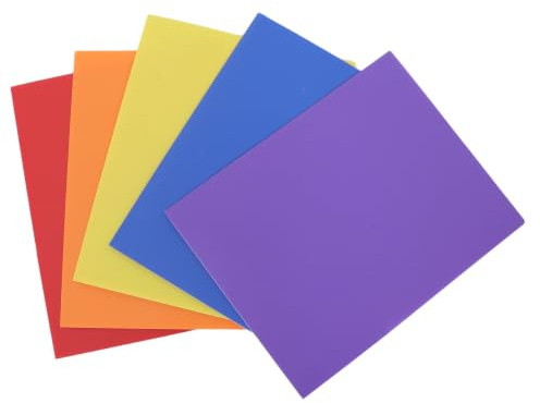 Générique 5 Pièces Dossier à Double Poche en Pp pour Bureau et École, Conception à Deux Volets Spacieuse, Optimise L'espace de Rangement Tiroirs et Armoires, pour Professionnels et