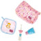 Simba 105560055 - New Born Baby Bad Zubehör, Zahnbürste, Zahnpasta, Waschlappen und Tasche, für 38-43cm Puppen, Puppenzubehör, ab 3 Jahren