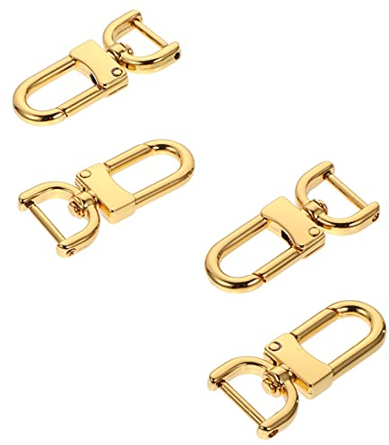 Healifty Fibbia Di Ricambio in Metallo Per Cinghie Borsa Valigia Da Viaggio 4 Pezzi Con Anelli a D Per Collari Cani E Accessori Cucito Facile Installazione Leggero E Resistente