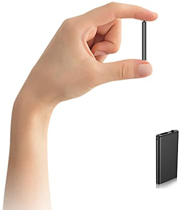 Seulement 0,5 cm d'épaisseur, mini enregistreur à activation vocale, enregistreur audio numérique, petit appareil auditif, micro-dictaphone, micro-dictaphone. STTWUNAKE