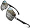 CGID Pilotenbrille Al-Mg Metall Rahmen Polarisiert Sonnenbrille Herren Damen Piloten UV400