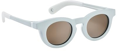 BÉABA, Gafas de Sol para Bebé 9-24 Meses, Protección 100% UV - CAT 3, Protección Lateral, Confort Óptimo, Patillas Ajustables 360°, Adaptables a la Vista, Colección Retro Delight Cloud Blue
