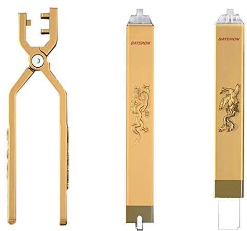 GATERON Dragon and Phoenix DIY Tool Set, Switch Opener Keycap Puller Switch Puller for MX Mechanical Barebone Keyboard Switch (One Switch Opener, One Switch Puller, One Keycap Puller)