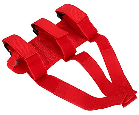 Cinturón de Soporte para Extintor de Incendios de Coche, Correa Ajustable para Accesorio Práctico (Rojo)