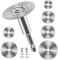 FOTYBEI 1/4 Hex Shank (60mm) Rotary Drill Saw Blade, HSS Circular Saw Blades Cutting Discs for Drill Rotary Tools Wood PVC Pipe Plastic Soft Metal