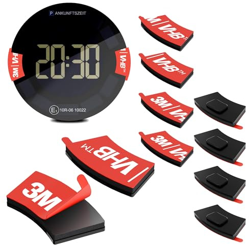 EFEALL Almohadillas adhesivas de repuesto compatibles con OOONO Park P-DISC NO1, NO2, NO3 y CO-Driver NO2 – 10 almohadillas adhesivas 3M VHB para parabrisas de aparcamiento electrónico