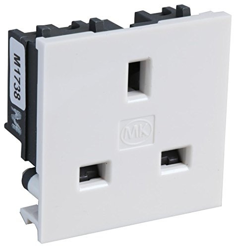HQ Bargain MK - K5830WHI - Inserto per Presa a Terra UK a 3 Poli