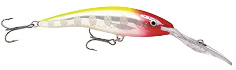Rapala - Deep Tail Dancer Angelköder - Angelzubehör aus Balsaholz - Stabile Tauchschaufel - Süßwasser Spinnköder - Lauftiefe 12m - Fischköder 13cm, 42g - Hergestellt in Estland - Clown Flash