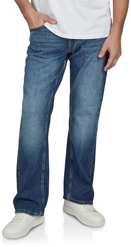 MUSTANG - Jeans da Uomo Oregon – Bootcut – Blu Chiaro – Blu Medio – Blu Scuro – Nero Medium Blue (1006280-702). 32W x 36L