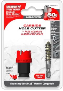 Diablo DHS0875CF 7/8 Steel Demon™ Carbide Teeth Hole Cutter