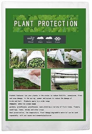 Vegamall 2 * 10M 17GSM Atmungsaktiv Frostschutz Vlies für Pflanzen Winterschutz für Pflanzen Abdeckvlies für Pflanzen im Außenbereich Winterschutzvlies Gartenvlies Frostschutz
