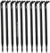 Suinga Pack 50 Estacas microtubo 45º Goteo 3-4 mm. Piqueta de riego Pica Gota, negro