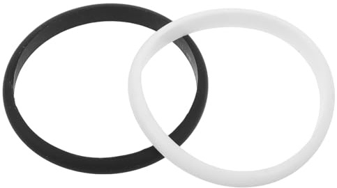 CIMAXIC 2 st svarta och vita silikonarmband - Fitnessarmband för män och kvinnor - Atletiska armband för basket, cykling, löpning, evenemang, festkläder
