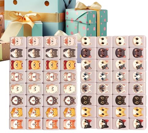 Generisch Mahjong - Set di giochi educativi portatili, 24 mm, 65 pezzi, per famiglia, amici, bambini, adulti, viaggi, ufficio