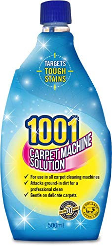 1001 Carpet Machine Solution, Perfect For Large and High Traffic Areas, Gentle On Upholstery and Carpets, 500 ml (Pack of 1)