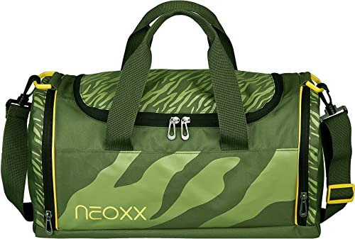 neoxx Champ Sporttasche Pixel in My Mind - Tasche aus recycelten PET-Flaschen, Trainingstasche für Mädchen und Jungen, Reisetasche für Sport und Schule