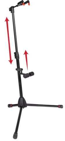 Gator Frameworks Hanging Guitar Stand with Self-Locking Yoke and Padded Body Brace, Fits Most Electric, Acoustic, and Bass Guitars (GFW-GTR-1500)