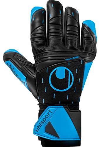 uhlsport Classic Soft HN Comp Fußball Torwarthandschuhe für Kinder und Herren, Torwart-Handschuhe, Fussball-Handschuhe mit Handgelenkfixierung und Half Negative Innennahtkonstruktion