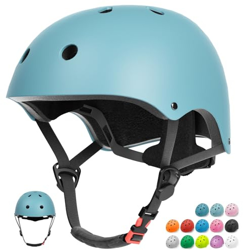 Glaf Toddler Helmet 2-4 Years Kids Bike Helmets for 2-8 Years Old Baby Girls Boys Multi-Sport Helmet Adjustable Skateboard Bicycle Helmet Lightweight 3 Sizes for Toddler to Youth (Dark Blue, Small)