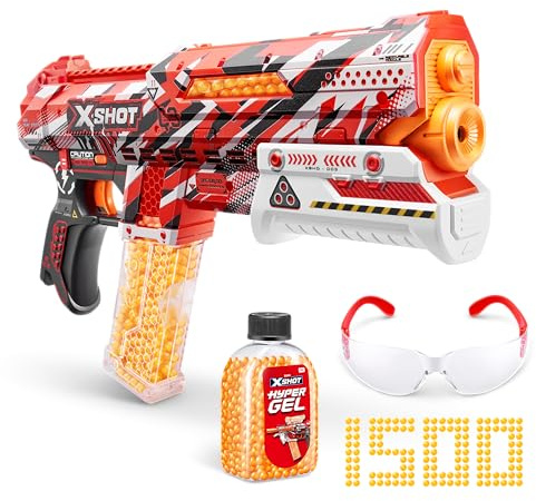 XSHOT Hyper Small Blaster, halb- und vollautomatischer Blaster & 1.500 Pellets, ab 14 Jahren von ZURU