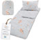 Schlafsack Kinder mit Kissen und Reißverschluss für Baby 3-7 Jahre - 140 x 75 cm Kinderschlafsack Indoor für Kindertagesstätte Kindergarten Deckenschlafsack Oeko-Tex Kaninchen