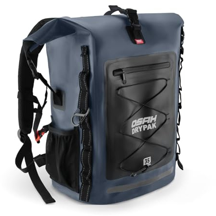 OSAH DRYPAK Waterproof Backpack Dry Bag 35L/55L/85L – Heavy Duty Roll-Top Hiking Backpack Sack Keeps Gear Dry for Travel, Kayaking, Boating, Camping, Rafting and Fishing