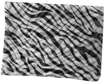 Homoyoyo Sciarpa leggera da spiaggia in chiffon bianco motivo zebra, per viaggi primaverili e tocchi di eleganza alla moda