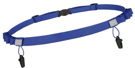 lisutupode Soporte para cinturón de correr, cinturón deportivo con número de carrera, banda de cintura deportiva ajustable para exteriores, fitness, equitación, pruebas de tiempo, senderismo, eventos