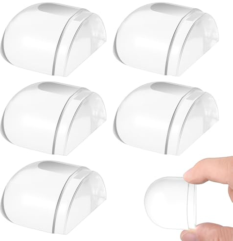 lomdung 6 Piezas Topes para Puertas Suelo, Tope Puerta Transparente Autoadhesivo, Topes para Puertas sin Taladro, para Todos Los Suelos Duros, Tope Puerta Suelo para Proteger Paredes y Muebles