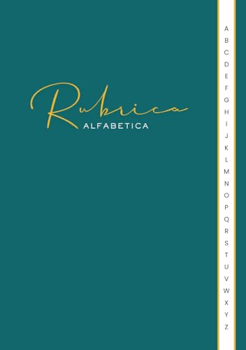 Rubrica Alfabetica: Pratico Organizzatore A5 | 4 Pagine per Lettera dalla A alla Z | Verde
