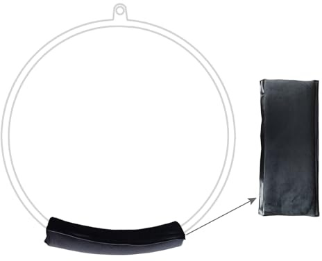 PRIOR FITNESS Aerial Lyra Hoop Protective Cover, 22in/56cm, Black