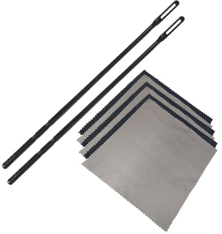 Flauto pulizia asta e panno strumenti musicali pulitori strumento tamponi panno lucidatura strumento strumento di pulizia a fiato strumento di pulizia
