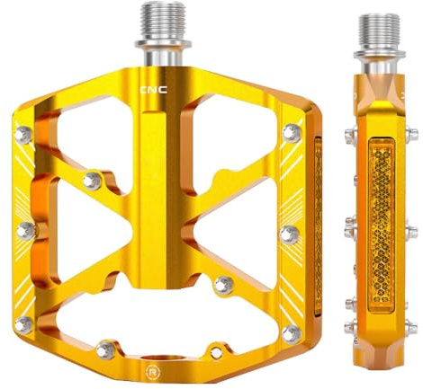 Halkfria cykelpedaler, halkfria cykelpedaler | för multipurpose av aluminiumlegering - lätt att använda, hållbara cykelpedaler