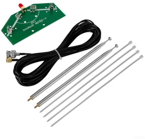 V Dipol 137MHz byggsats 533 mm V-formad V Dipol 137 MHz byggsats (Telescopic för antenna) | Satellit väderkartor gör-det-själv radiomottagare amatörradio tillbehör