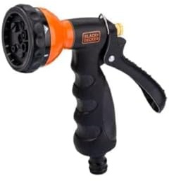 Black+Decker Garden Sprayer with Garden Hose Couplings - 7 Water Levels - Metal - Black/Orange